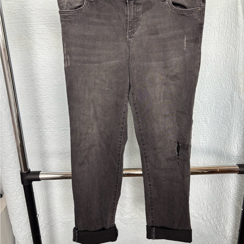 Kut from the Kloth Charcoal Boyfriend Jeans
